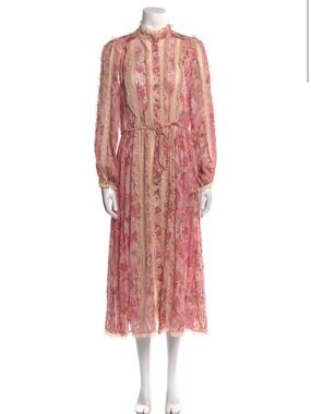 elegant dresses mid length Zimmermann beige embroidered white dress - BOPF main image 0